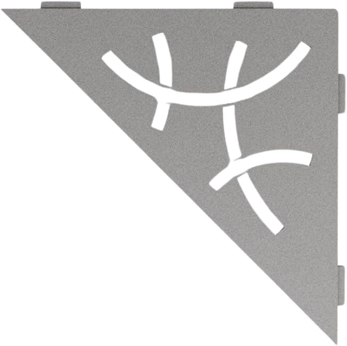 Schlüter SHELF-E-S1 210x210mm Curve Steingrau, Steingrau