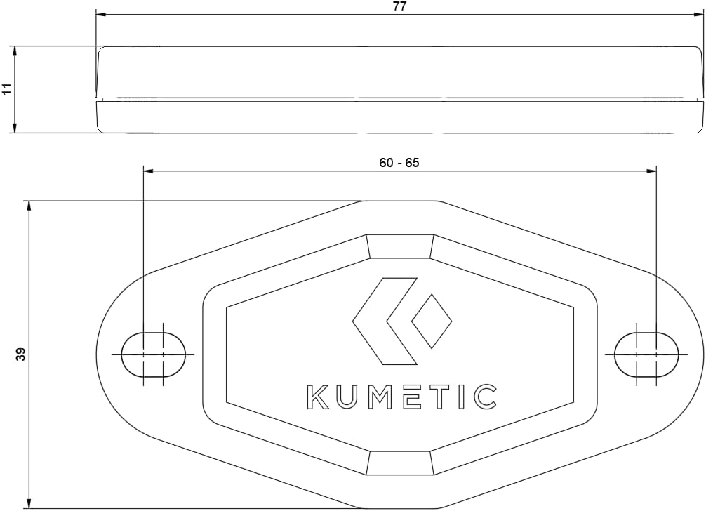 Kumetic TagSafe Gen2 - Gehäuse passend für den Apple Airtag - Halterung zum anschrauben oder kleben.