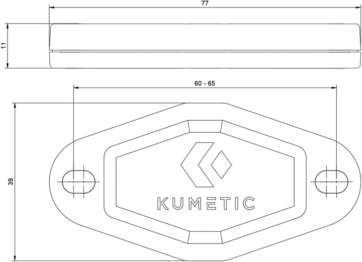 Kumetic TagSafe Gen2 - Gehäuse passend für den Apple Airtag - Halterung zum anschrauben oder kleben.
