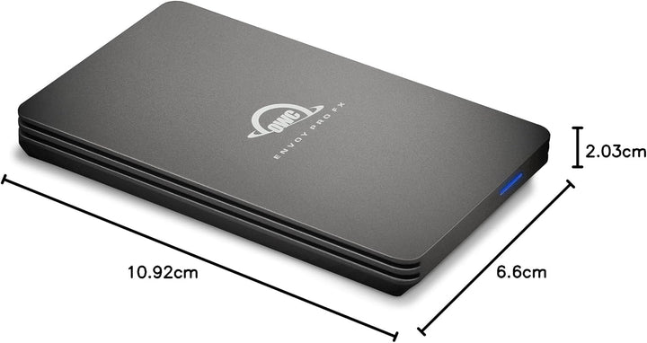 OWC - Envoy Pro FX - 2.0 TB - Thunderbolt 4 bis zu 40 Gb/s, USB 3.2 Gen 2 bis zu 10 Gb/s, bis zu 280