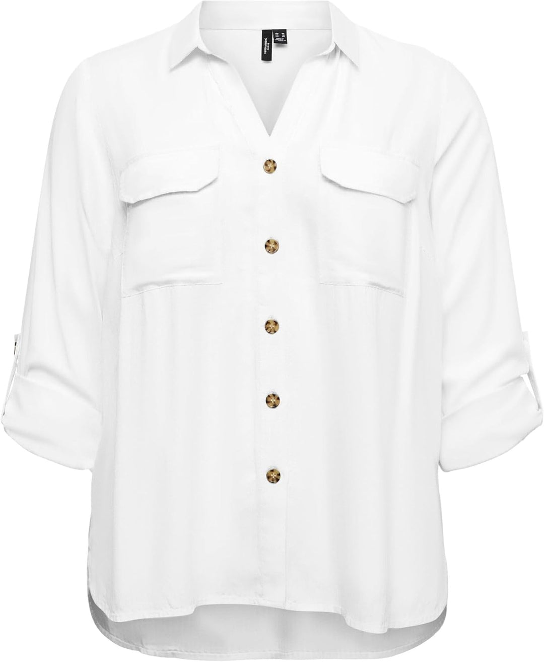 Vero Moda Female Hemd VMCBUMPY Hemd 44 Grosse Grössen Snow White, 44 Gro&#xDF;e Gr&#xF6;&#xDF;en Sno