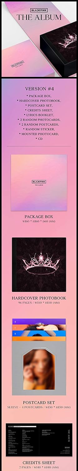 Blackpink - The Album [Random Ver.] (1st Full Album) [Pre Order] CD+Photobook+Others with Tracking C