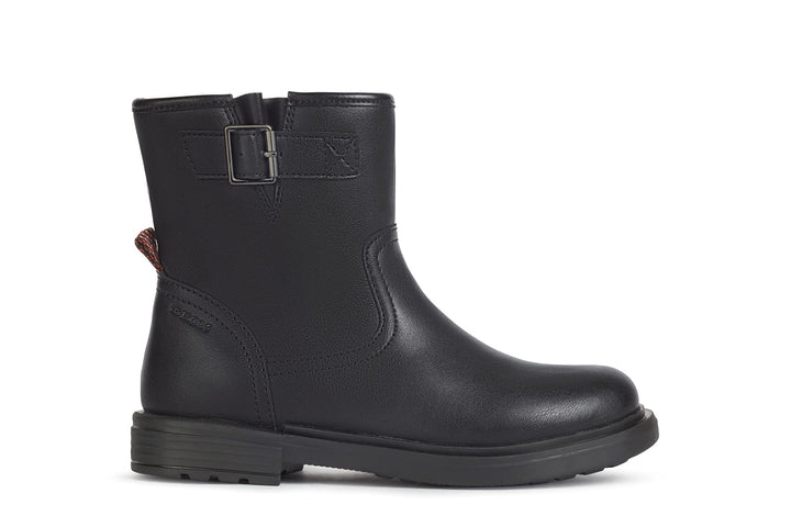 Geox Damen J Eclair Girl B Biker Boots 32 EU Schwarz, 32 EU Schwarz