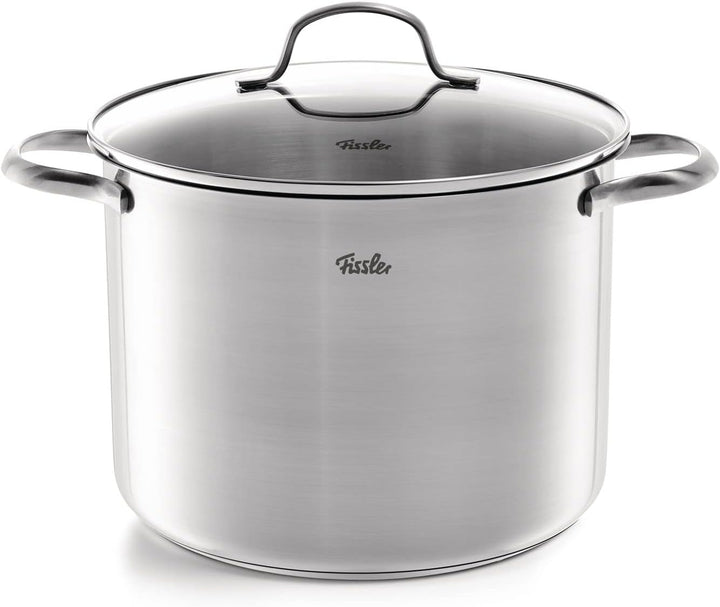 Fissler San Francisco / Edelstahl-Topfset, 5-teilig, Töpfe mit Glas-Deckel, Induktion, alle Herdarte