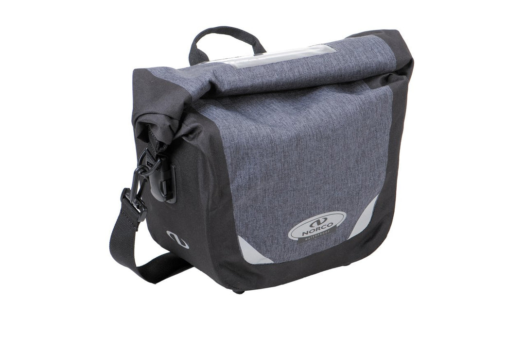Norco Unisex – Erwachsene Glenford Lenkertasche 29x21x15cm Tweed-grau, 29x21x15cm Tweed-grau
