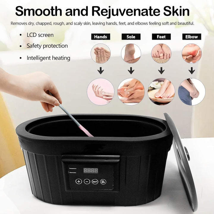 Paraffinbad für Hände und Füsse Set, 5L Paraffin Wachsbad Maschine Paraffinbäder Wachsbad für Hände