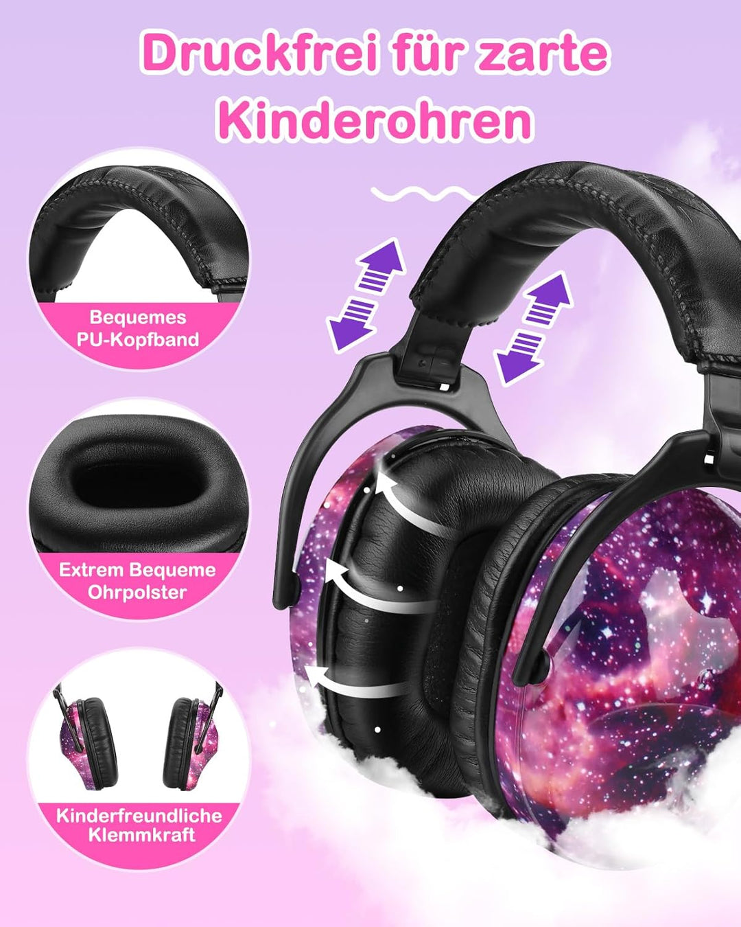 ZOHAN 030 Gehörschutz Kinder 2er Pack,Lärmschutz Kopfhörer Kinder mit Autismus, ohrenschützer kinder