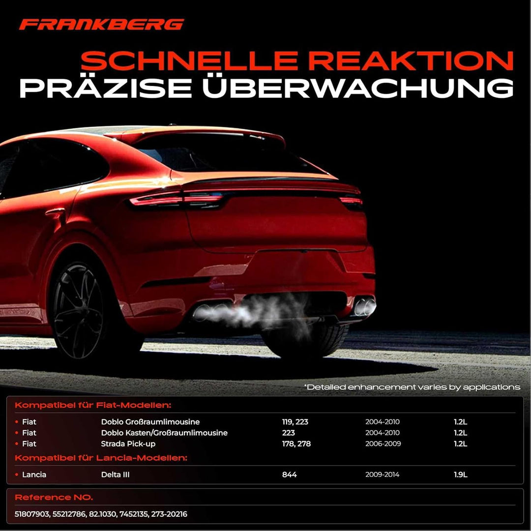 Abgastemperatursensor für Doblo 119 223 Strada 178E 1.3L Delta III 844 1.9L 2004-2014 51807903