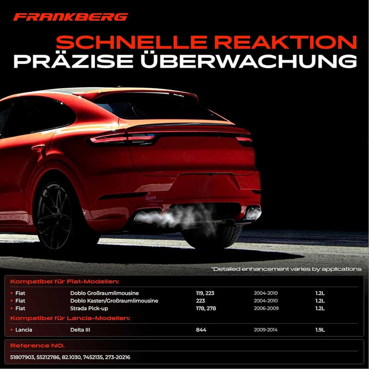 Abgastemperatursensor für Doblo 119 223 Strada 178E 1.3L Delta III 844 1.9L 2004-2014 51807903