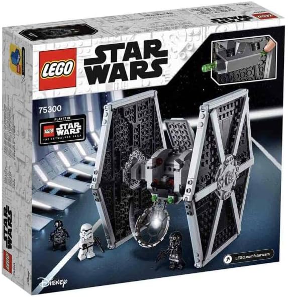 LEGO 75300 Star Wars Imperial TIE Fighter Spielzeug mit Sturmtruppler und Piloten als Minifiguren au