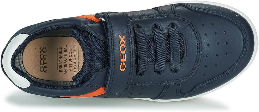 Geox Jungen J Djrock Boy BSneakers 30 EU Navy Orange, 30 EU Navy Orange
