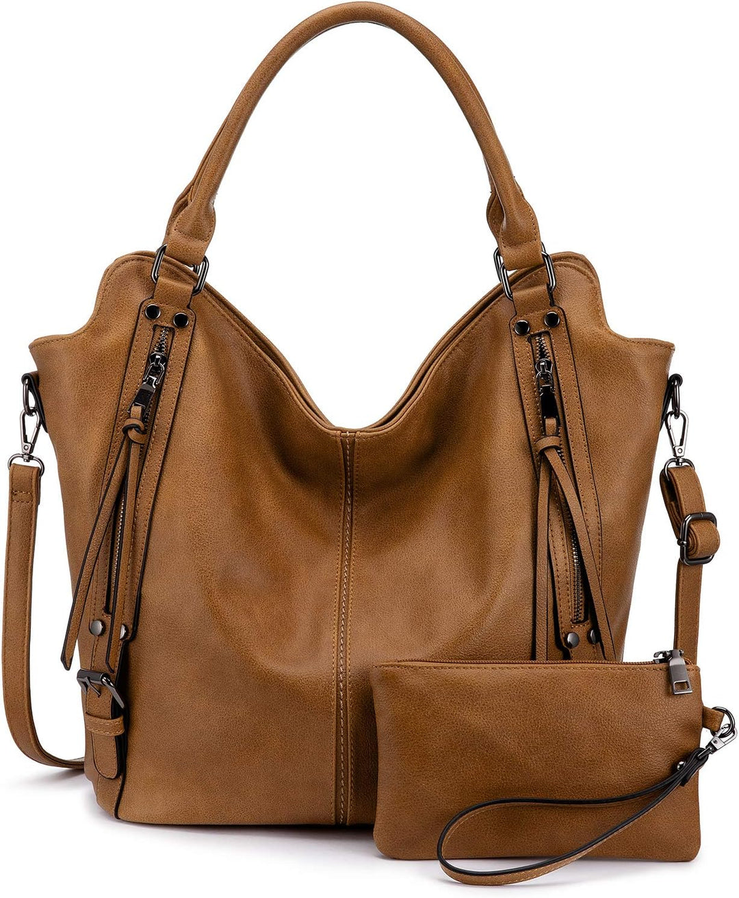 Realer Damen Handtaschen Gross Shopper Lederhandtasche Schultertasche Umhängetasche Geldbörse Hobo D