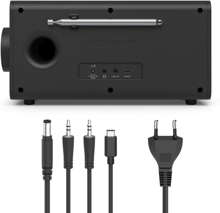 Hama | Digitales DAB/DAB+ und FM Radio mit Bluetooth. (Tischradio mit Farbdisplay, kabelloser Lautsp