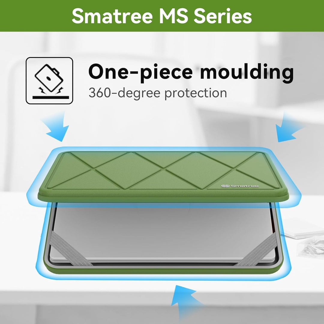 Smatree MS24T Laptop Hartschalenhülle aus Eva mit LaptopständerFür 12,3 Zoll Microsoft Surface Pro 7