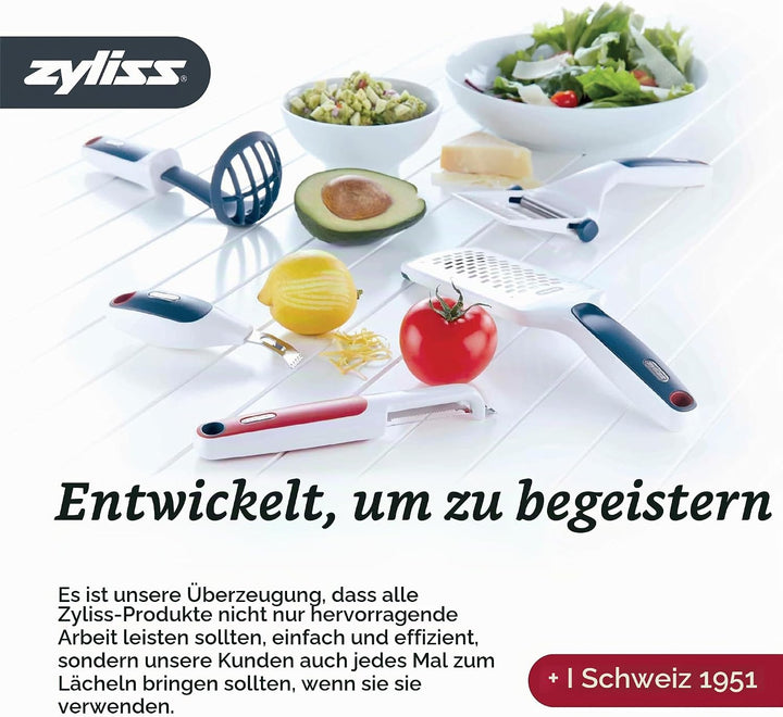 Zyliss Santokumesser, 15 cm scharfer Edelstahl mit nachhaltigem, rutschfestem Griff aus Weizenstroh,