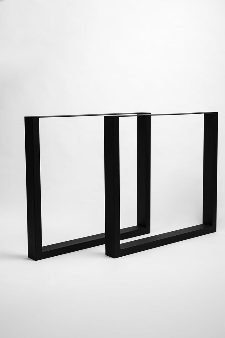 Homemetall 2 Stück Massive TISCHGESTELLE, Tischkufen für DIY Möbel wie Esstisch, Schreibtisch, Bistr