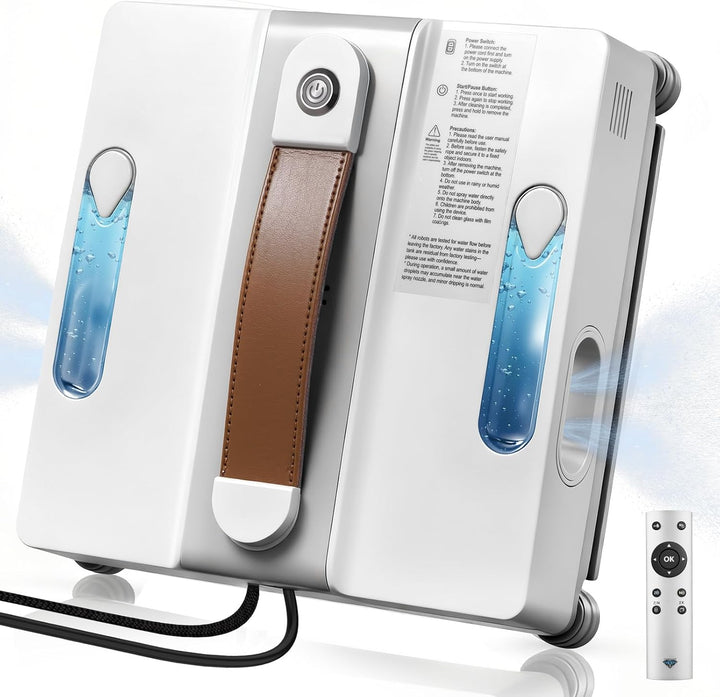 Fensterputzroboter Fensterreiniger Roboter Elektrisch Auto Wegplanung | Anti-Rutsch-System mit 100ml