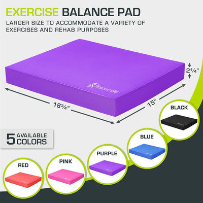 ProsourceFit Balance Pad für das Training – Grosses, Gepolstertes, Rutschfestes Balancekissen & Glei
