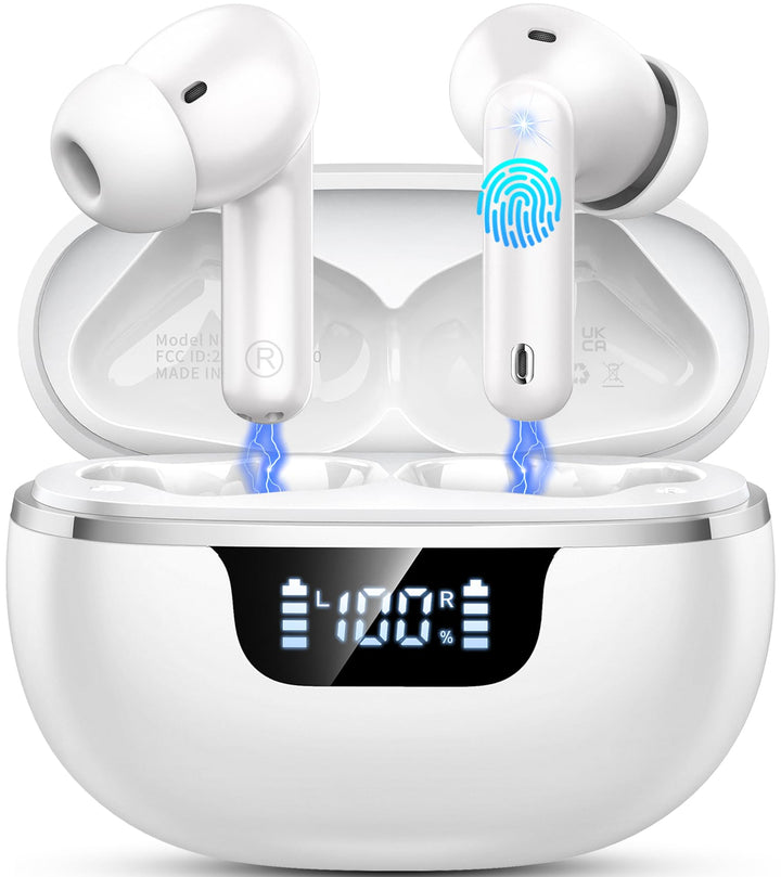 Bluetooth Kopfhörer, Kopfhörer Kabellos Bluetooth 5.4, In Ear Kopfhörer mit ENC Noise Cancelling Mic