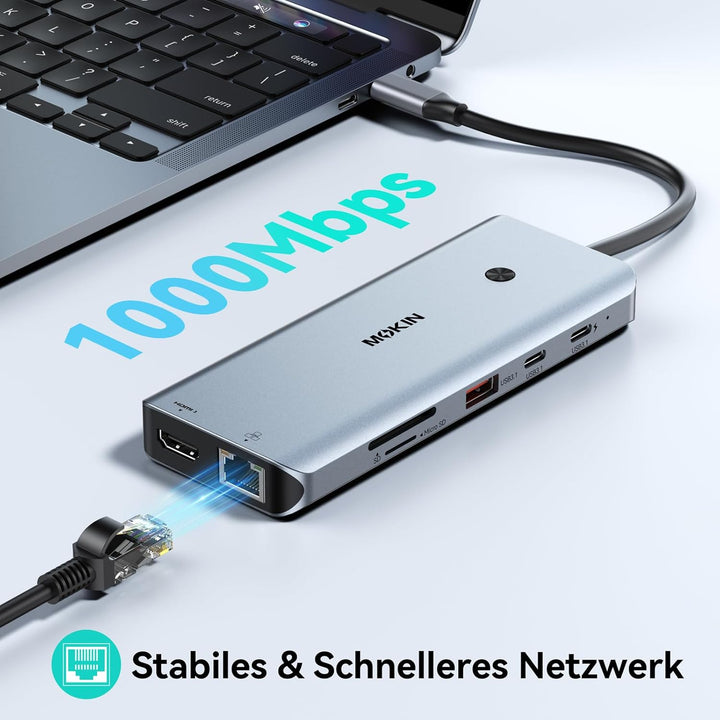 Laptop Docking Station 13 in 1(3HDMI+RJ45), 13 in 1(3HDMI+RJ45)