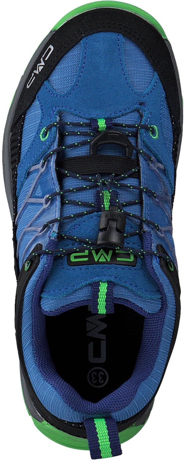 CMP Unisex Kinder Rigel Low Shoe Wp Trekking-& Wanderhalbschuhe 38 EU Blau Grau Grün Danube Bluish,