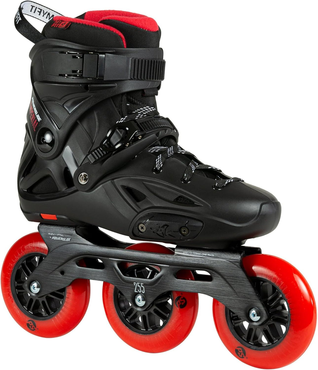 Powerslide Inline Skate Imperial Black Red 110, für Urban und Fitness, für Damen und Herren 45-46, 4