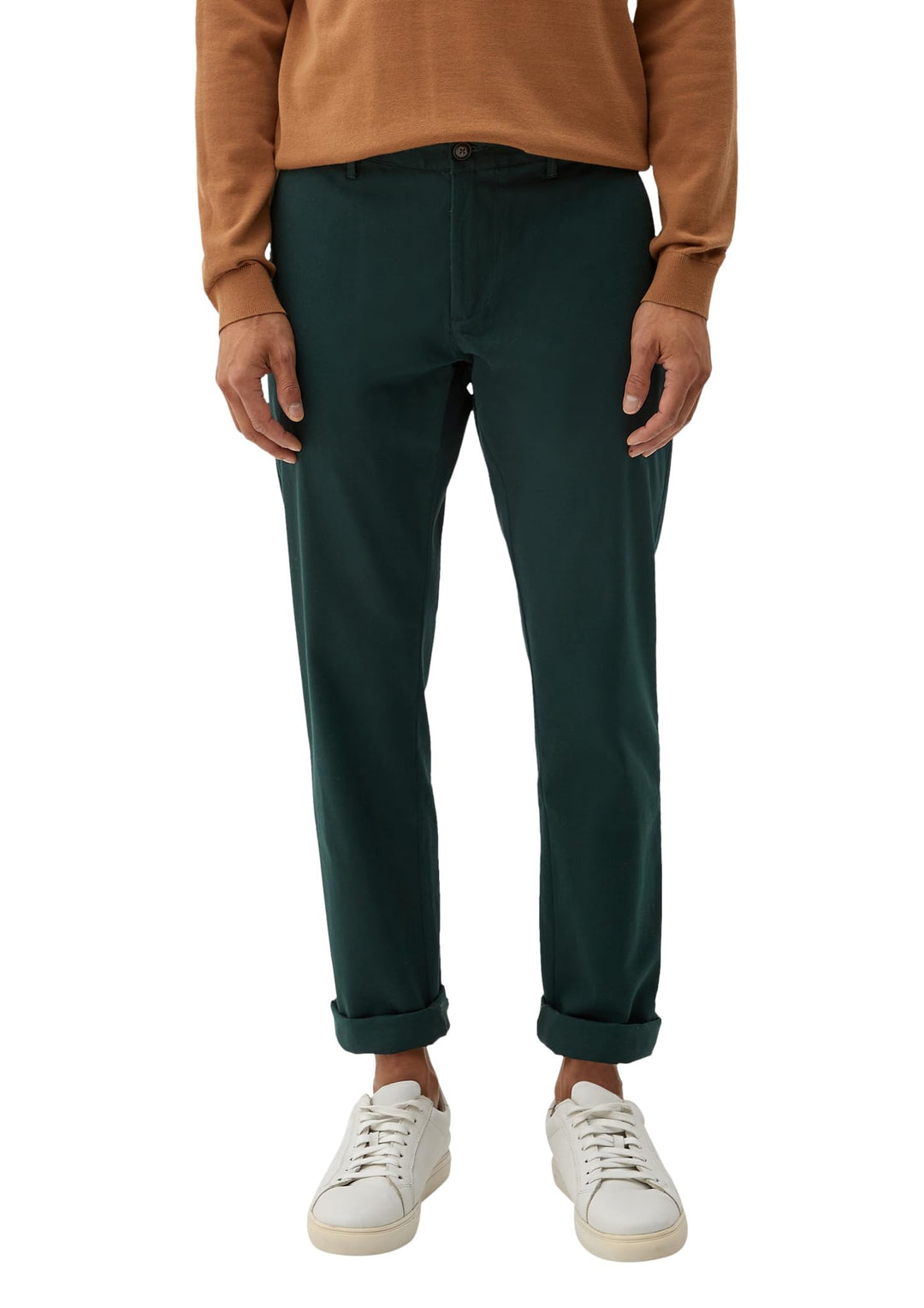 s.Oliver Regular: Chino mit Struktur 33W / 34L Grün, 33W / 34L Grün