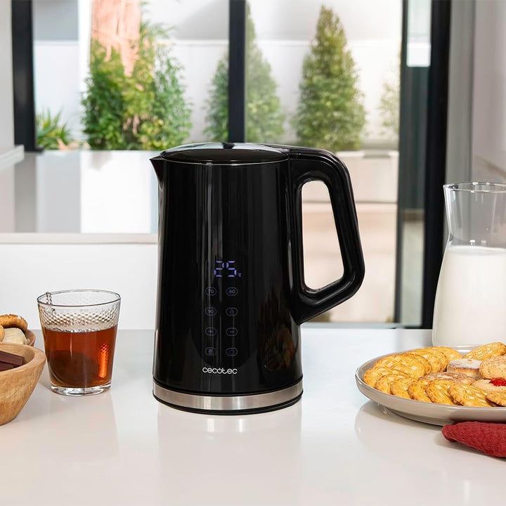 Cecotec Wasserkocher - 1,7L - Thermosense 800 Neo. 2200W Leistung, digitale Anzeige, Keep Warm-Funkt