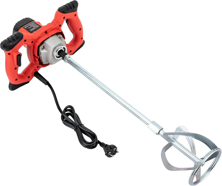 Elektrischer tragbarer Betonmischer, Rührwerk 1500W Farb-Mörtelrührer 220V, 6 einstellbare Geschwind