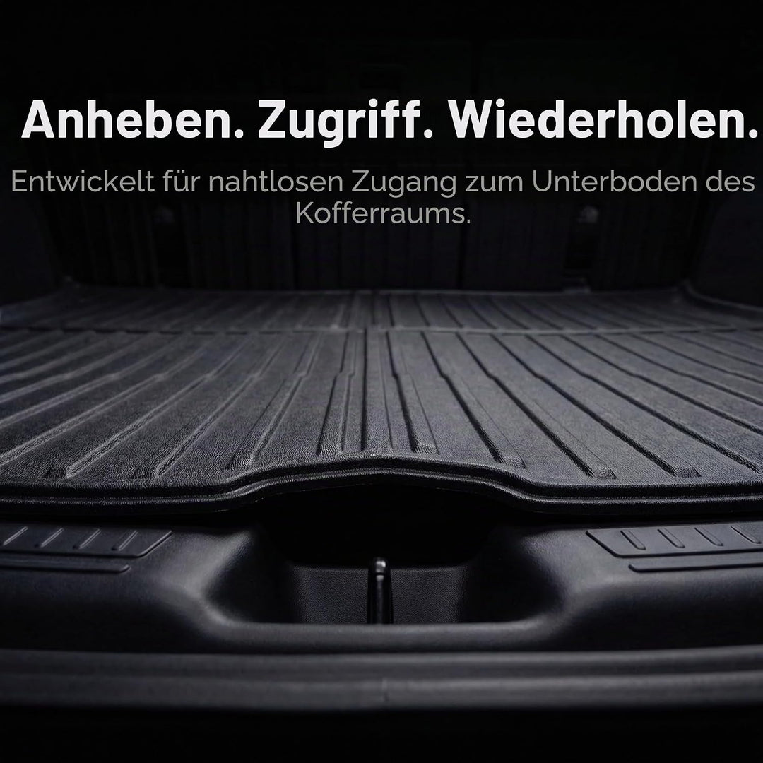 Kofferraumwanne für Tesla Model Y 2020-2026 (inkl. Juniper) - TPE Allwetter Kofferraummatte, rutschf