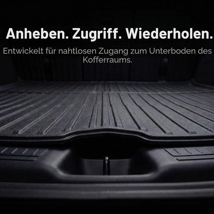 Kofferraumwanne für Tesla Model Y 2020-2026 (inkl. Juniper) - TPE Allwetter Kofferraummatte, rutschf
