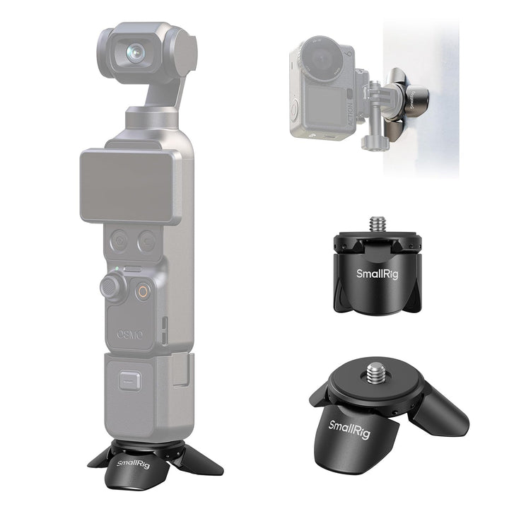 SMALLRIG Mini-Schnellwechsel-Kamerastativ für DJI Osmo Pocket 4/3, Action 6/5 Pro, für GoPro & für I