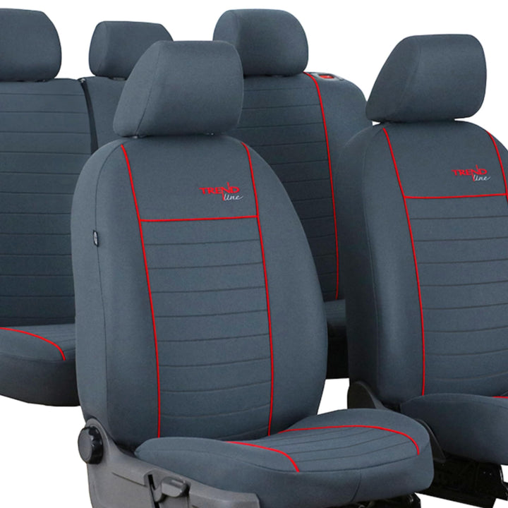 moto-MOLTICO Autositzbezüge 2+3 - Universal Auto Sitzauflagen Set - Dreilagig Auto Sitzbezüge mit Re