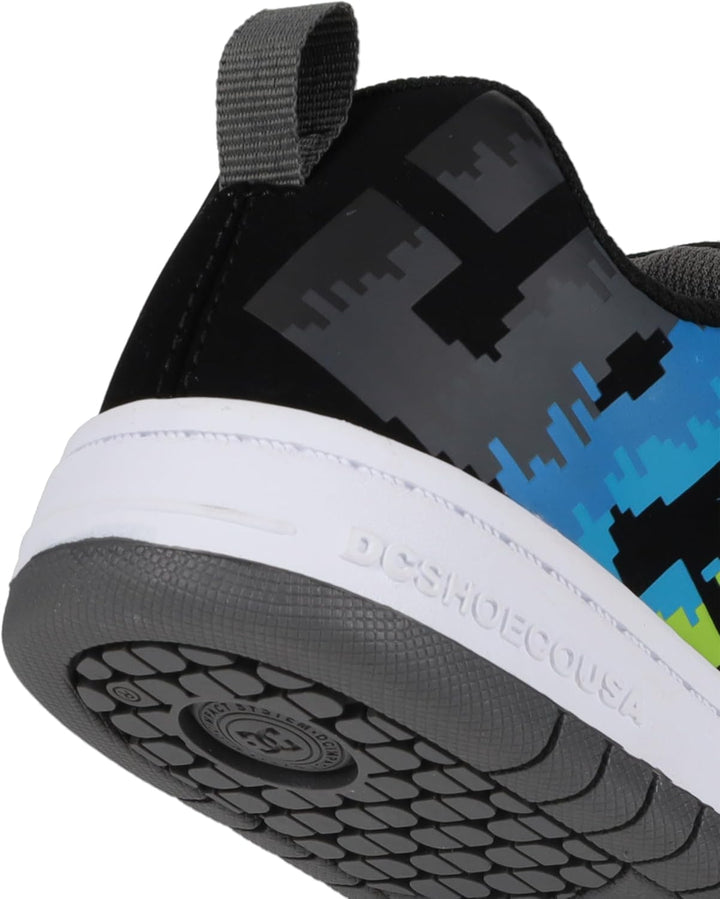 DC Shoes Jungen Court Graffik Skateboardschuhe 27.5 EU Black Multi White, 27.5 EU Black Multi White