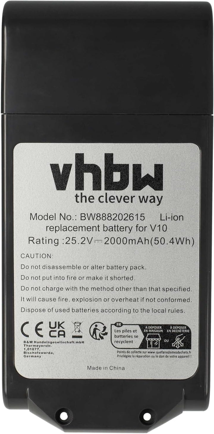 vhbw Akku kompatibel mit Dyson V10 Animal