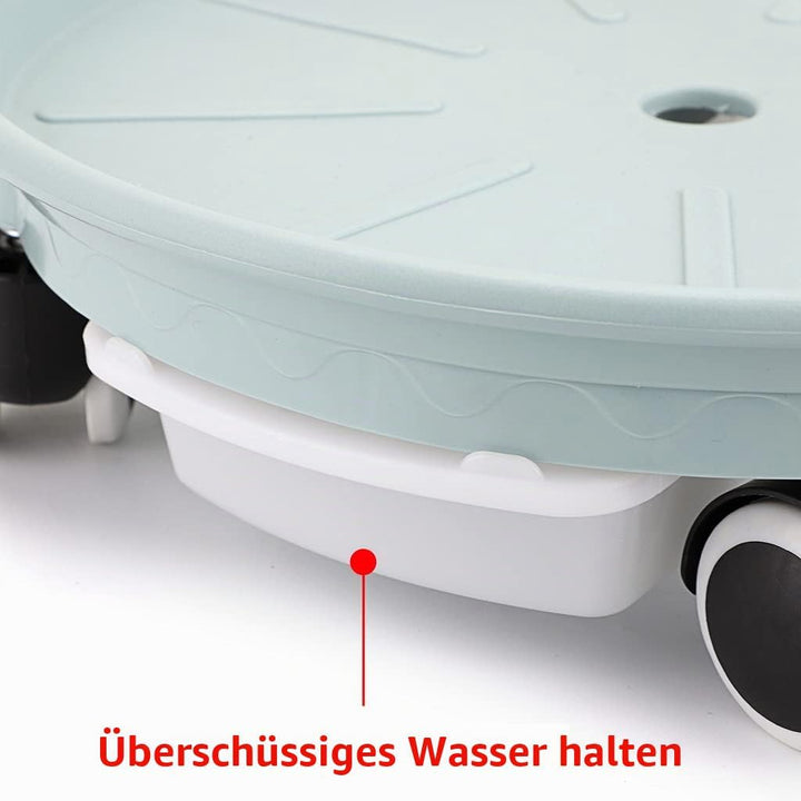 Skelang Blumentopfständer mit Rollen 2 Stück, 30,5 cm, Rollhalterung, Pflanzenständer mit Wasserbehä