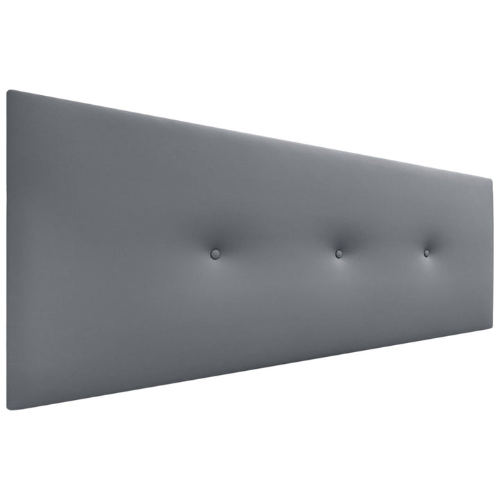 DHOME Kunstleder oder Acualine Stoff Kopfteil einfarbig mit Knöpfen gepolstert HIGH Range Luxus Bett