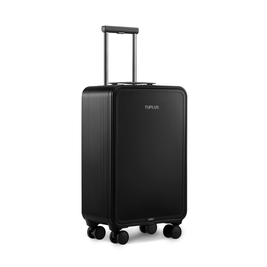 TUPLUS Koffer Aluminium Trolley Rollkoffer mit 4 Rollen Reisekoffer Handgepäck Hartschalenkoffer mit