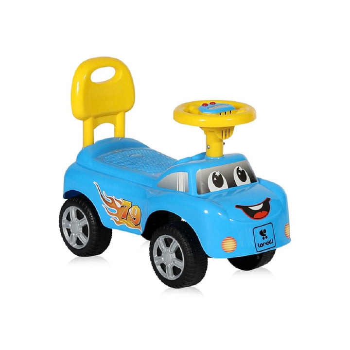 Lorelli Rutscher Kinderauto My Friend, ab 12 Monaten, Musikfunktion, Rückenlehne in blau, Blau