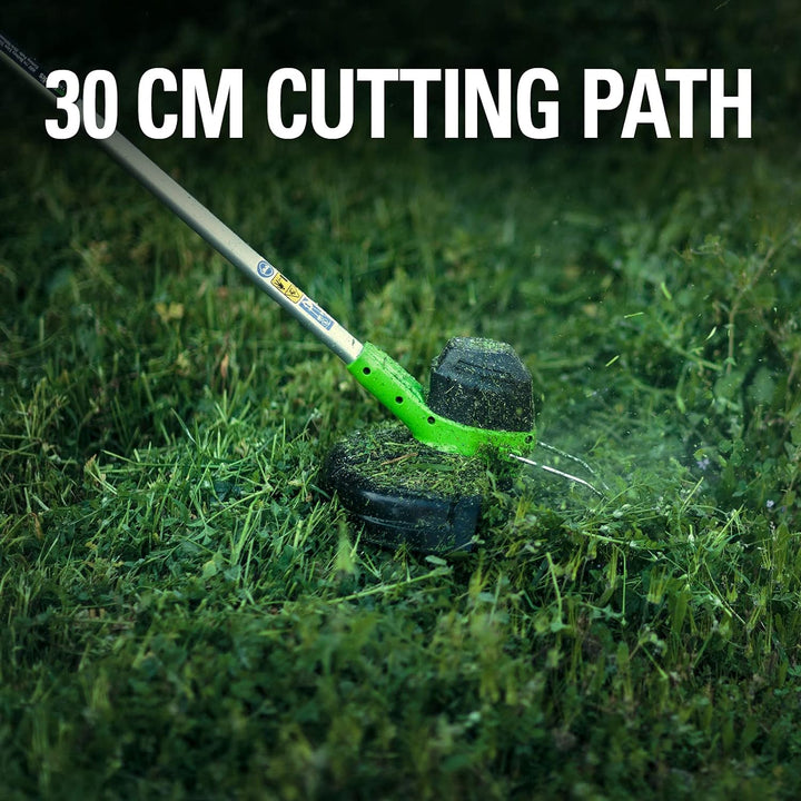 Greenworks Akku-Rasentrimmer 40V 30cm + 3 Stück Doppel-Fadenspule