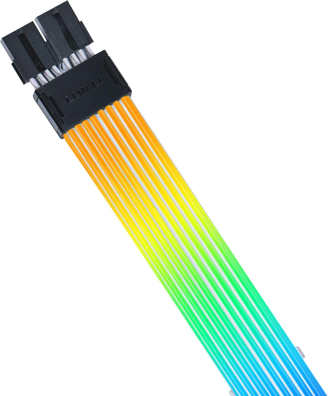 Lian Li Strimer Wireless GPU 2x6+2-Pin RGB Verlängerungskabel – 116 adressierbare LEDs, kabellose 2,