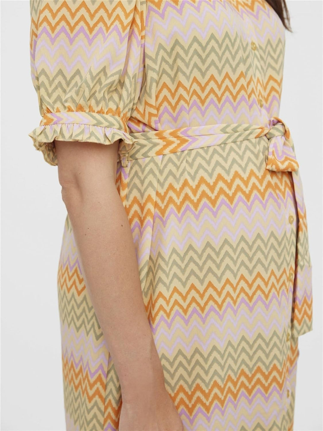 VERO MODA Female Kleid Umstands-Kleid S Orange / Sunburst, S Orange / Sunburst