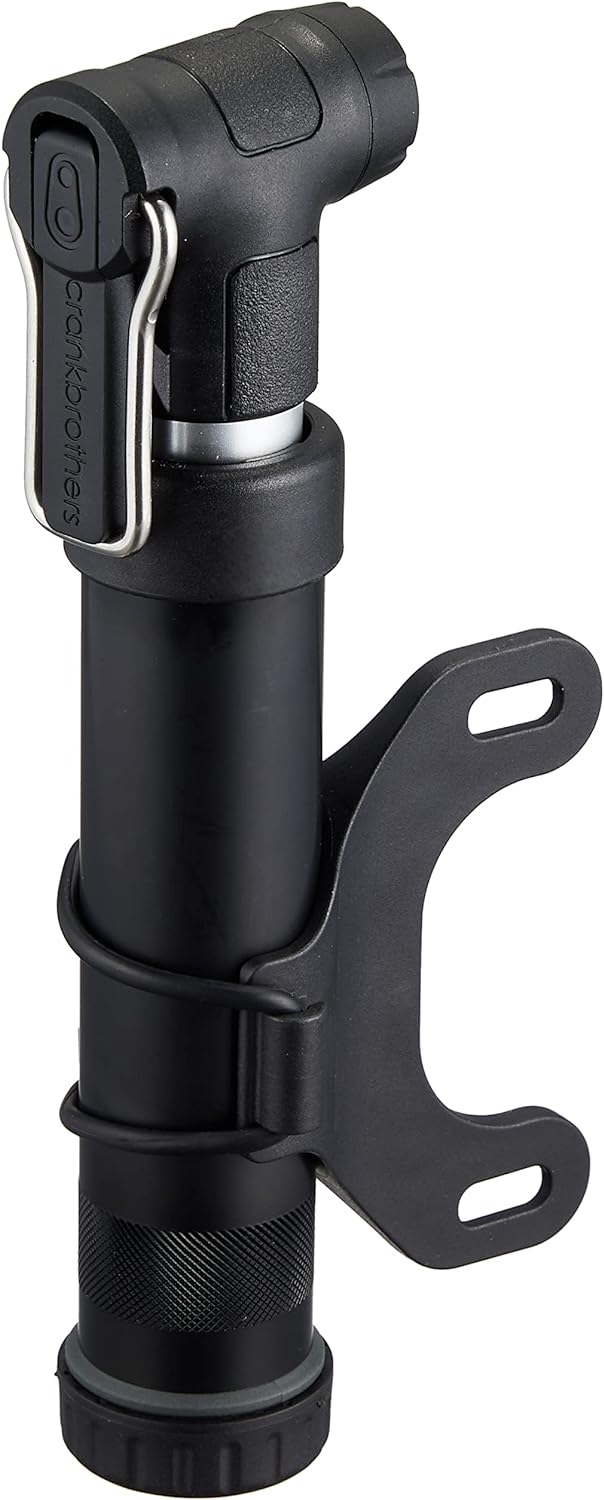 CRANKBROTHERS Gem Bike Handpumpe – Kurz/Lange Doppelkolbenpumpe, Presta/Schrader, hohes Volumen und