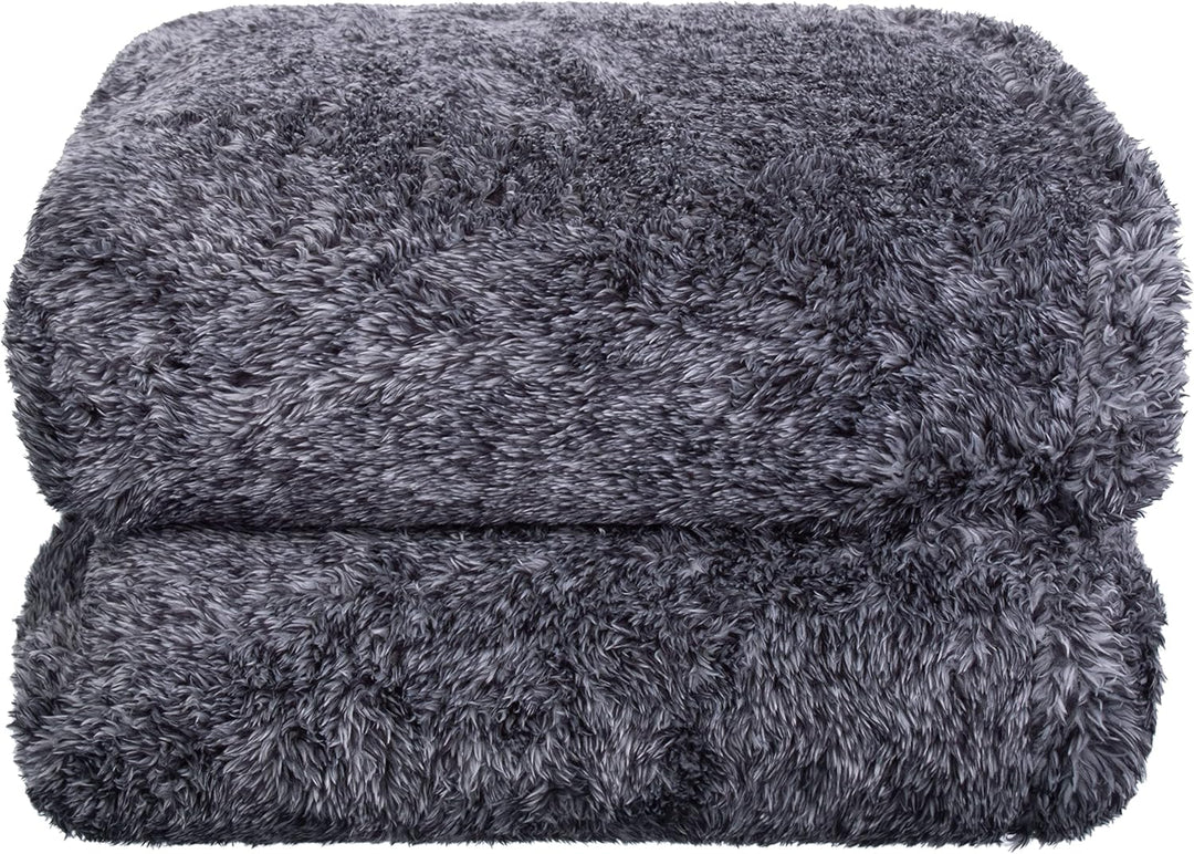Brandsseller Teddyfleece Kuscheldecke | Melange | Flauschig Beidseitig | Hochwertige Weiche Wohndeck