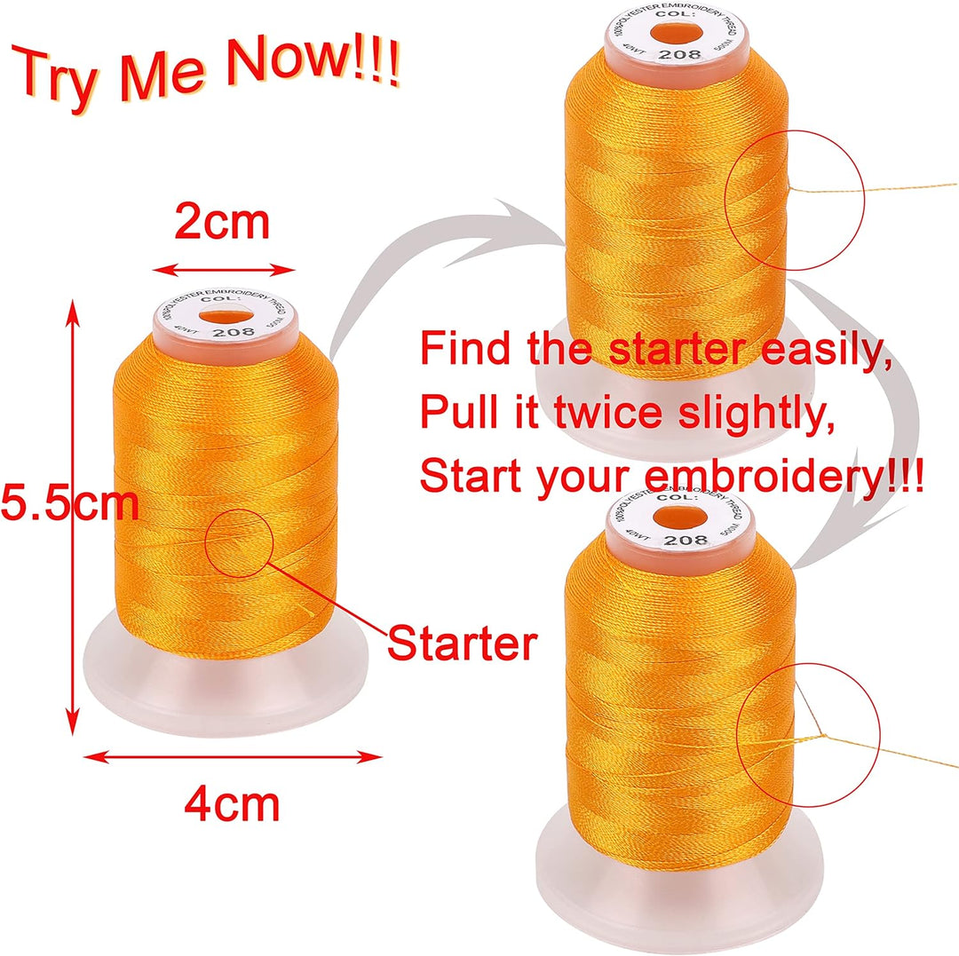 New brothread 80 Spulen Neue Janome Farben Polyester Maschinen Stickgarn