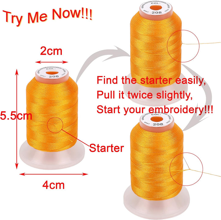 New brothread 80 Spulen Neue Janome Farben Polyester Maschinen Stickgarn