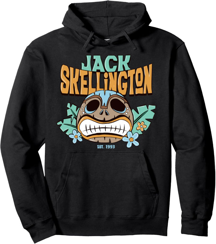 Nightmare Before Christmas Jack Skelington Tiki Jack Face Pullover Hoodie