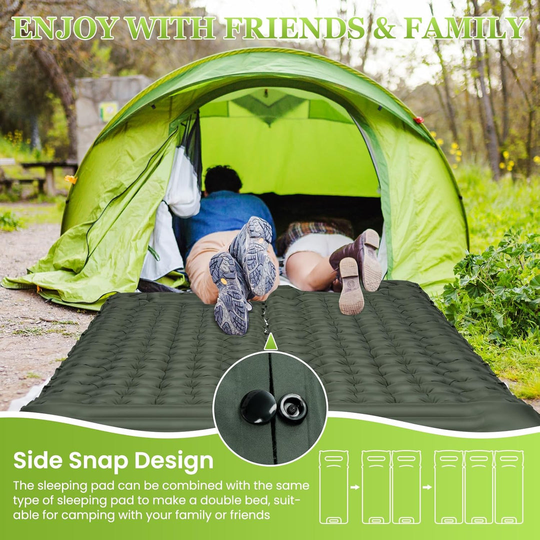 Satisure Wasserdicht Isomatte Camping Aufblasbare Matratze Outdoor, Ultraleicht Luftmatratze mit Fus