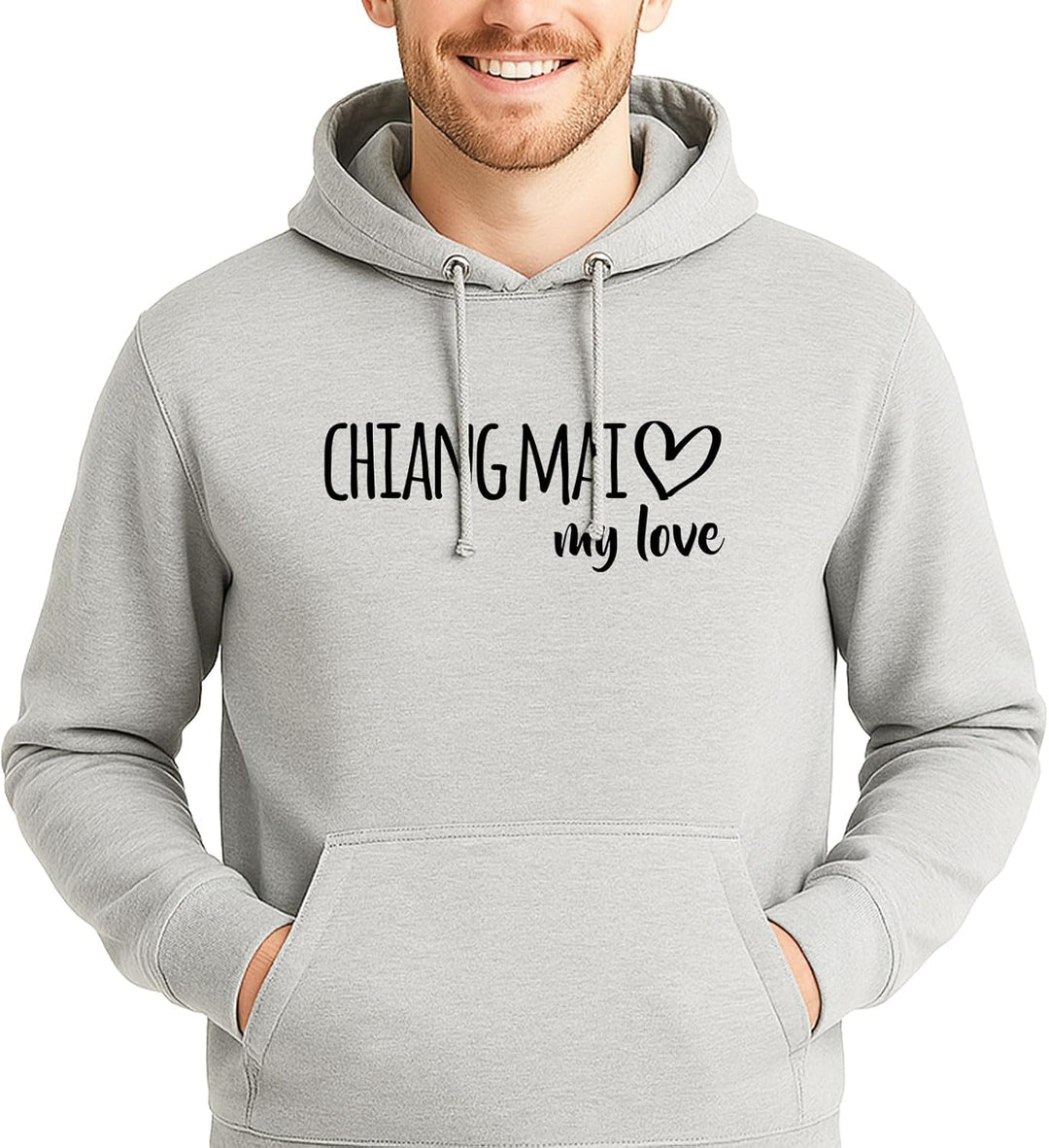 Huuraa Unisex Hoodie Chiang Mai My Love Pullover Vegan Grösse S-3XL für alle Fans von Chiang Mai Tha