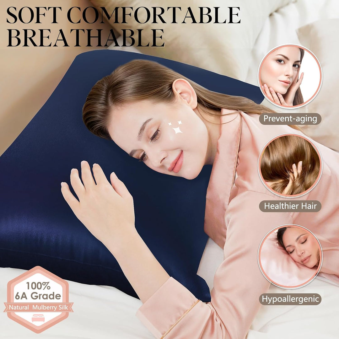 Seidenkissenbezug Jaciu Silk Pillowcase 21 Momme beidseitiger Seidenkissenbezug Kissenbezug Versteck